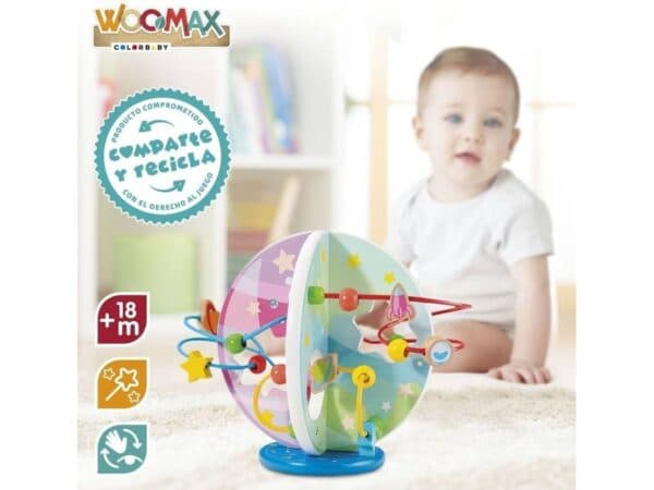 Woomax Labirinto de Atividades no Planeta em Madeira - CB46441