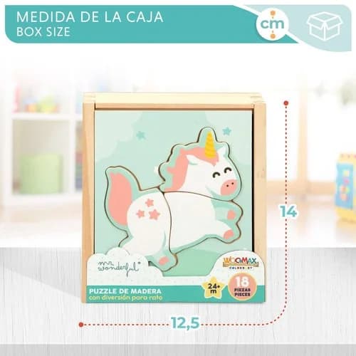 Woomax – Mr. Wonderful Puzzle Unicórnio – Madeira