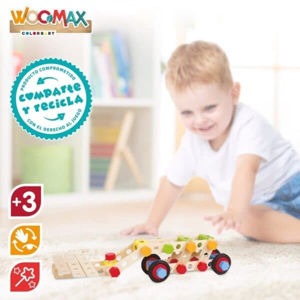 Woomax - Balde c/80pc em Madeira 3+