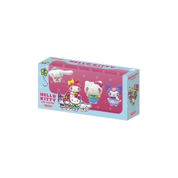 Comansi Hello Kitty Friends - Hello Kitty, My Melody, Kuromi e Cinnamoroll 6cm Y90421