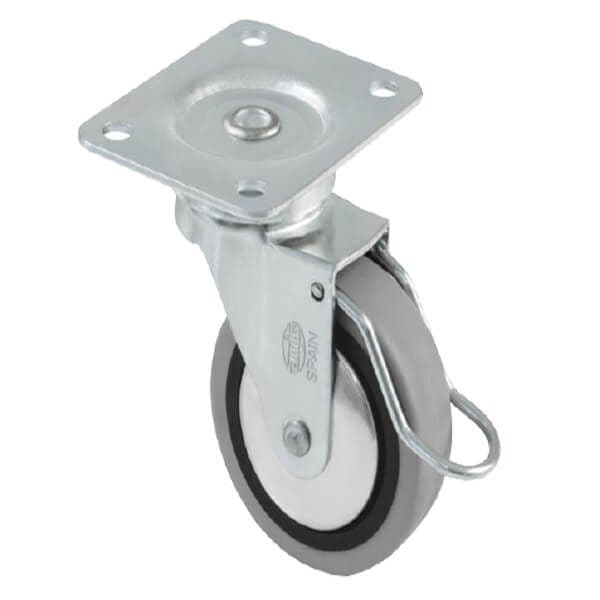 AMIG Roda 2503-60 Borracha Cinzento - 6727