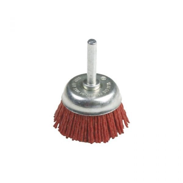 Amig Escova Taça Nylon Abrasivo, Espigão de ø 6 mm, Diametro 75mm, Grão 80 Mod. 35630
