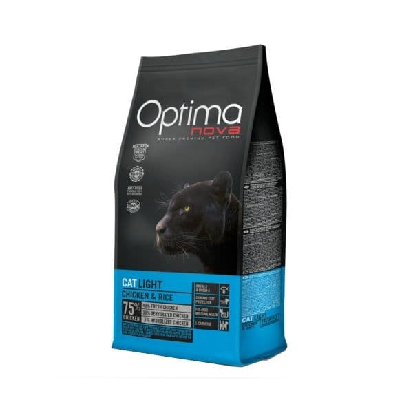 Optima Nova Adult Light Chicken & Rice Cat 2Kg