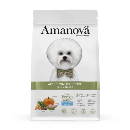 AMANOVA ADULTO DIGESTIVO MINI COELHO & ABOBORA