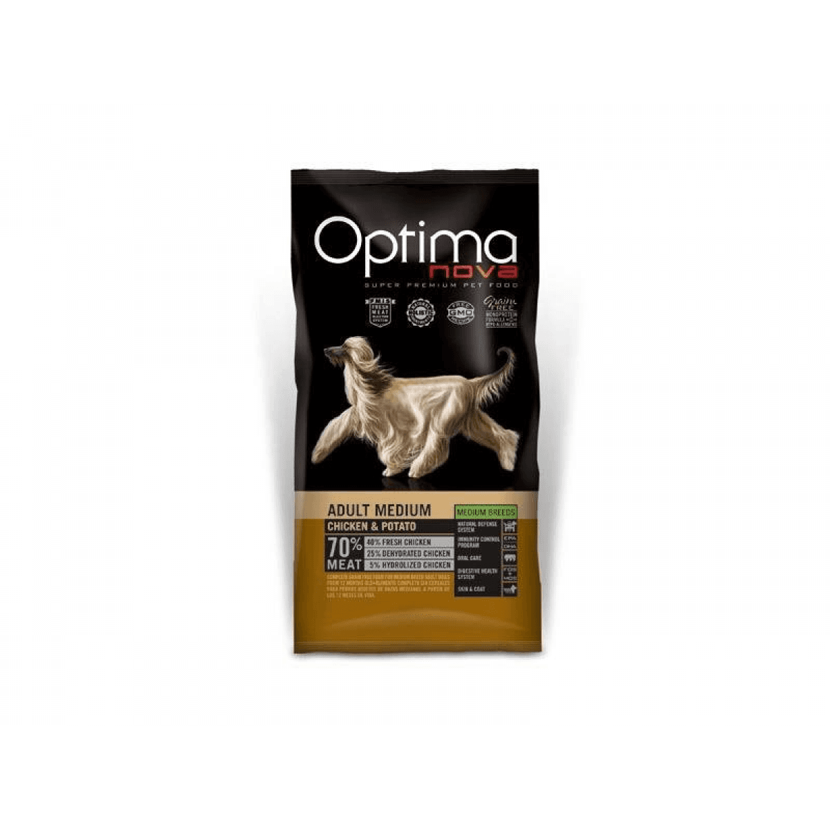 Optima Nova Adult Medium Chicken & Potato Dog 12Kg