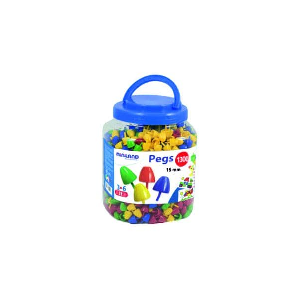 Miniland Pegs Boiao de 1300 Peças de 15 mm - OFF063592CE