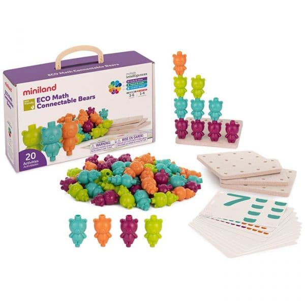 Miniland Ursinhos Conectáveis ECO 78 peças - M32149