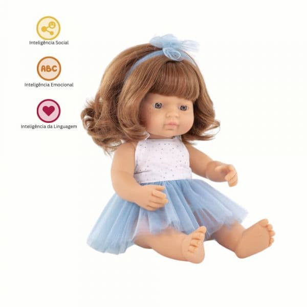 Miniland Boneca Ruiva Caucasiana 38cm