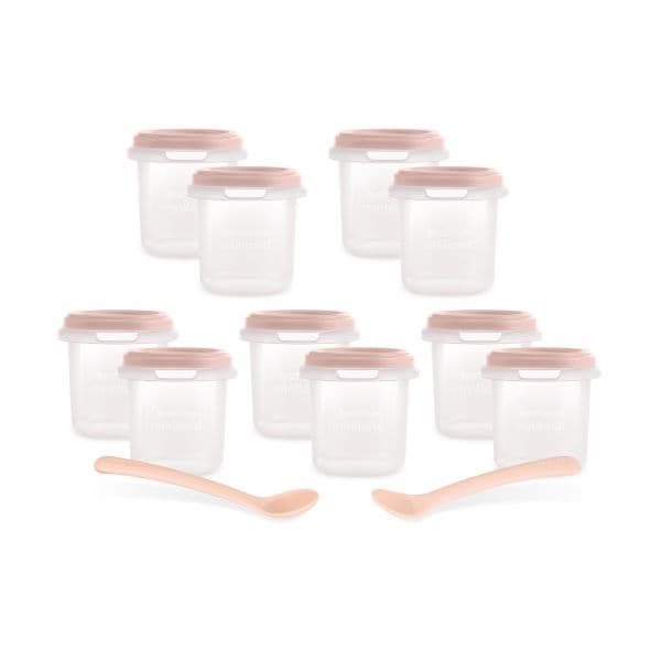 Miniland Recipiente de Conservação de Alimentos Hermisize Dolce Set Candy 10 Un. + 2 Colheres