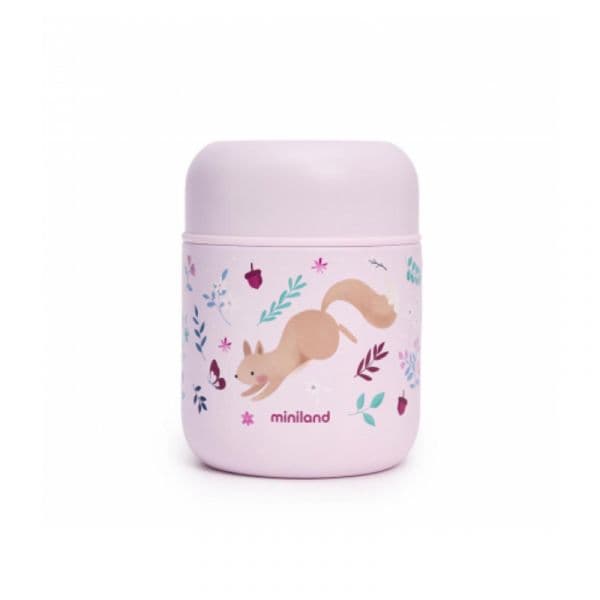 Miniland Termo De Sólidos 280ml Esquilo Rosa
