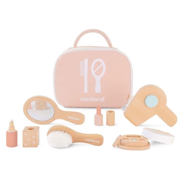 Miniland Set Beauty Wood Dolls Rosa
