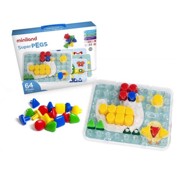 Miniland Superpegs 64 Peças