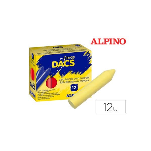 Alpino DACS Cera Unicolor Amarelo Claro Caixa de 12 un. - OFF153580CE
