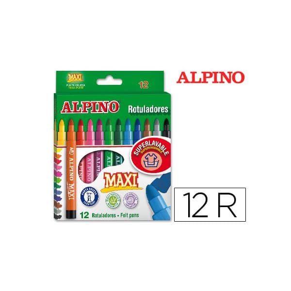 Alpino 12 un. Marcadores Maxi - AR000006