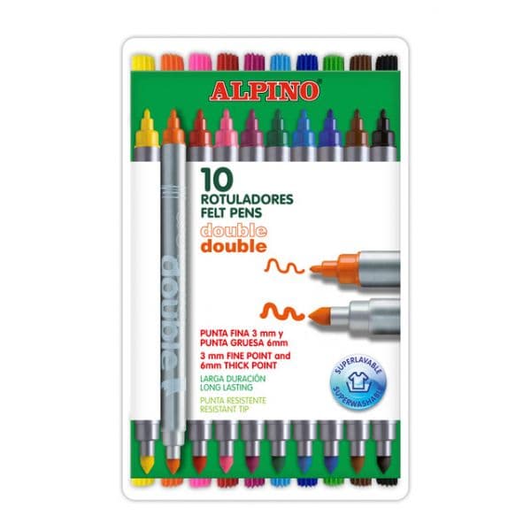 Alpino Marcador Double 10 Un.