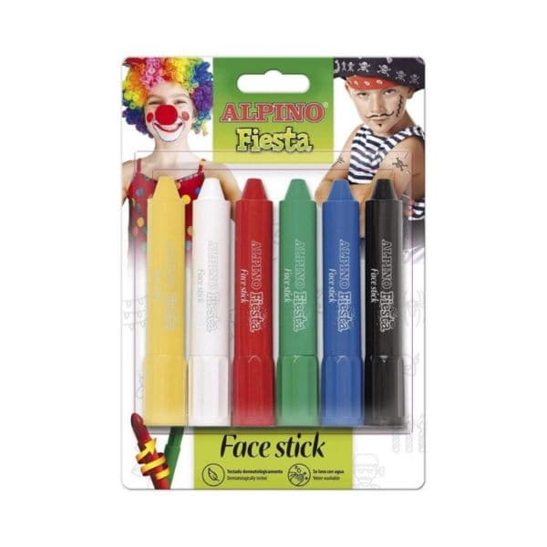 Alpino Barra de Maquilhagem Fiesta Face Stick 6 Cores Sortido