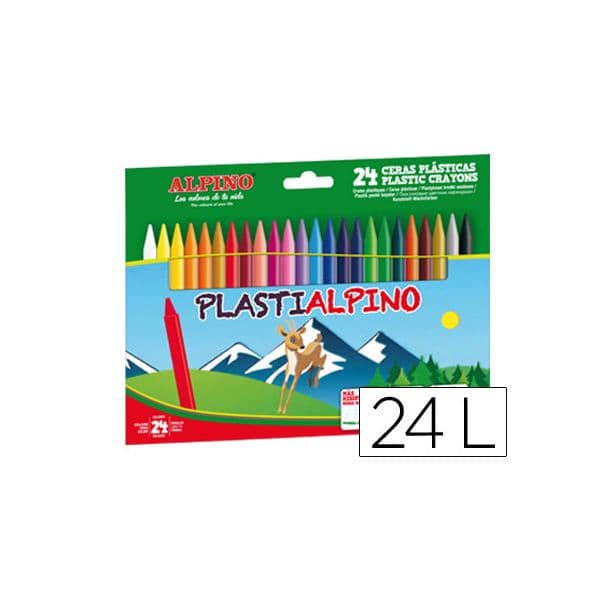 Alpino Cera Plastialpino Caixa de 24 Cores - OFF077542CE