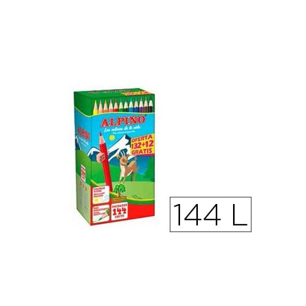 Alpino Lápis de Cores School Pack de 132 + 12 un. Oferta Sortido - OFF062774CE