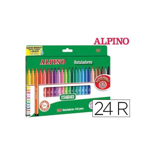 Alpino Marcador Standard Cajxa de 24 Cores - OFF078311CE