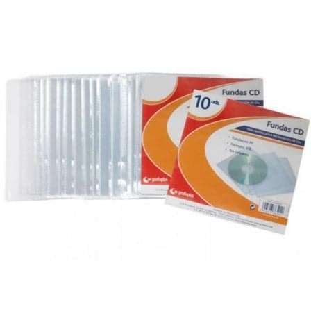 Grafoplás Capas CD Transparentes Pack 10