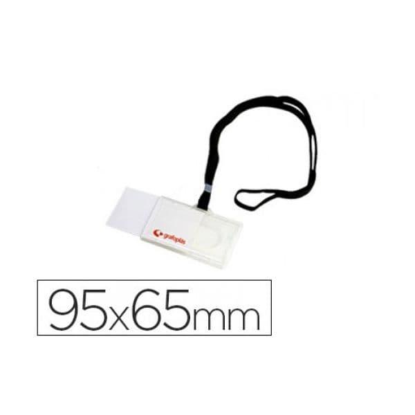 Durable Crachá Identificador Vertical/Horizontal 65X95mm c/ Cordão Extensível