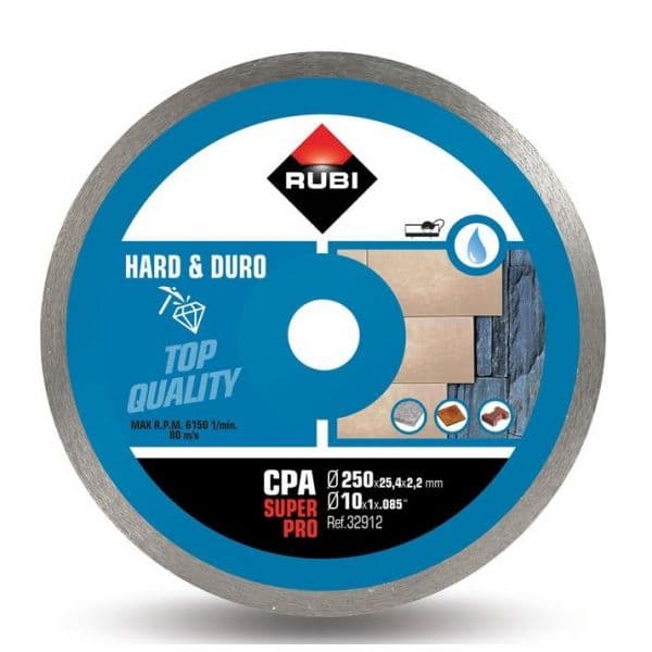 Rubi Disco Diamante Material Duro Contínuo CPA 250 SUPERPRO 30929