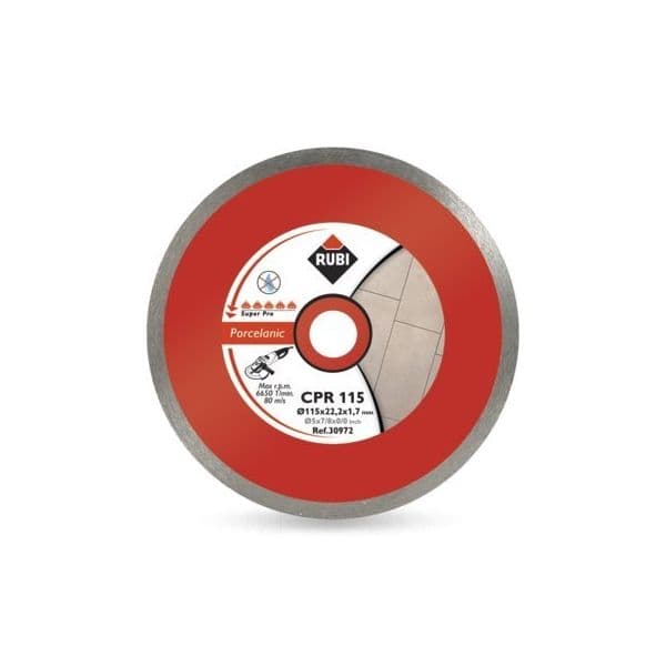 Rubi Disco Diamante Rubi Grés Porcelânico Contínuo Cpr 125 Superpro (30973) - - 30973