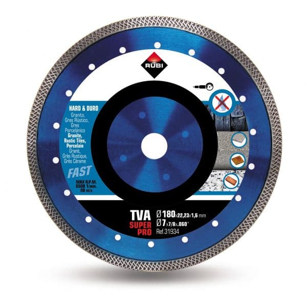 Rubi Disco Diamante Material Duro Turbo Viper Tva-180 Superpro - 31934