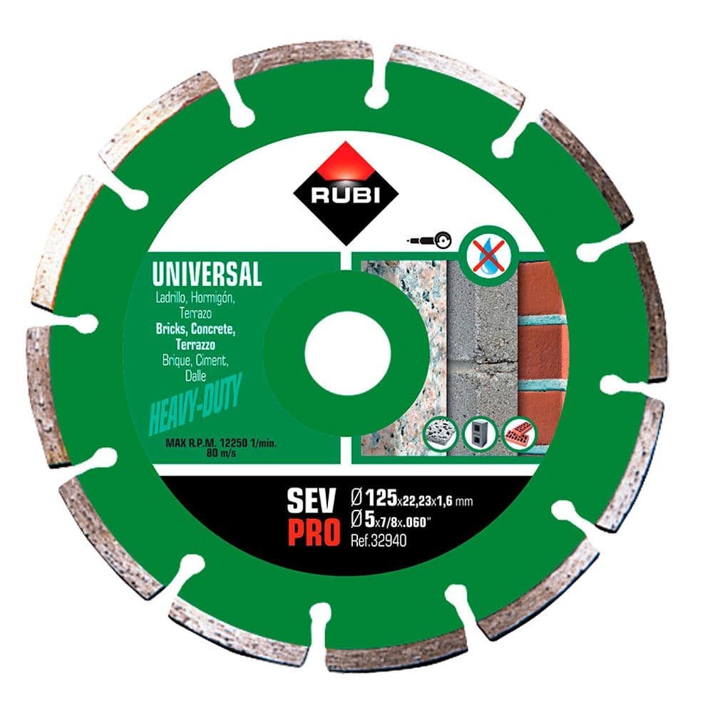DISCO DE DIAMANTE SEV Ø125MM PRO R32940 RUBI