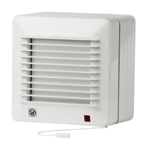 S&P Extrator de Casa de Banho EDM 100 VM Branco 100mm