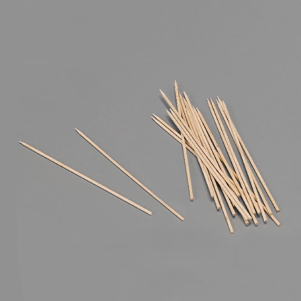 Blister 100 espetos de madeira higienicos de 150x2mm