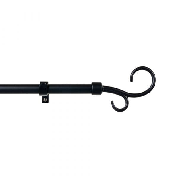 Cintacor Varão Duplo 19mm 160-300cm Preto