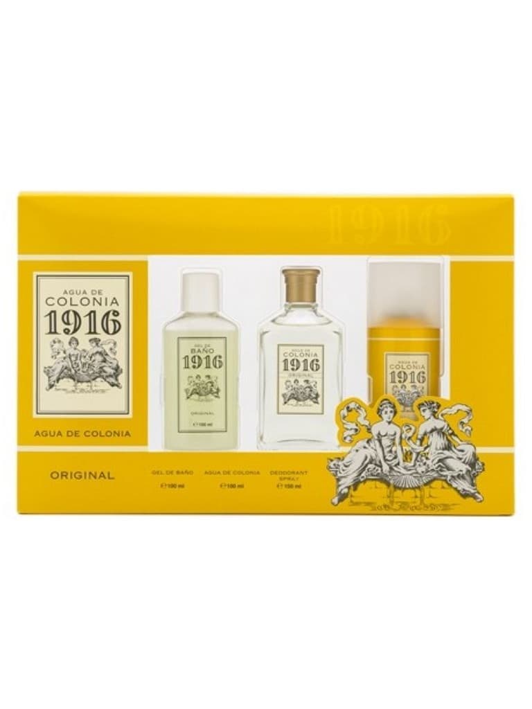 1916 Agua de Colonia For Men Kit Gel de Banho 100 ML + Eau de Cologne 100 ML + Deodorant 150 ML