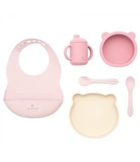 Olmitos Conjunto 7 Peças Silicone Rosa