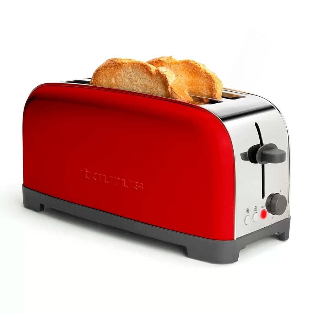 Torradeira Taurus Vintage Red | 1400W, 4 fatias, 6 níveis