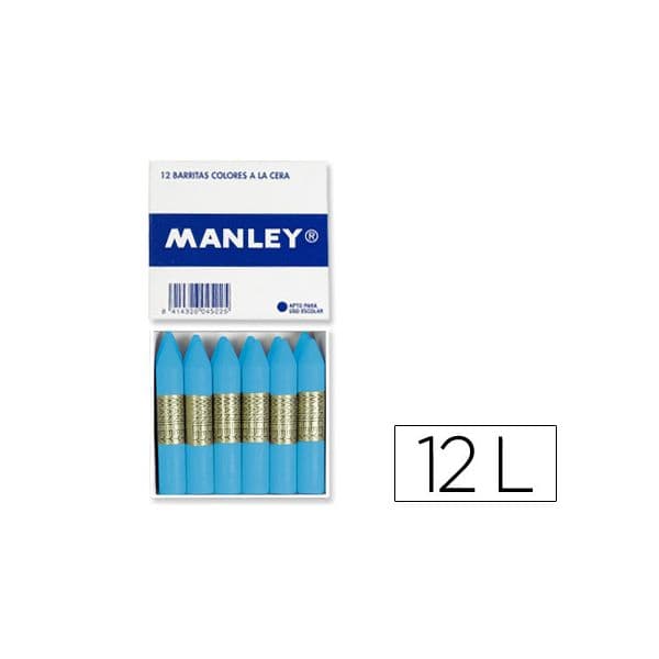 Manley Lápis de Cera Unicor 41 Celeste Claro 12 un. - MNC04840
