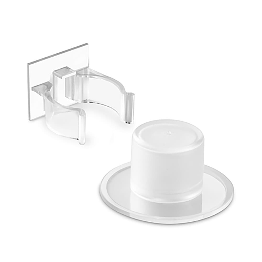 Batente retentor pinça adesivo transparente (blister) inofix