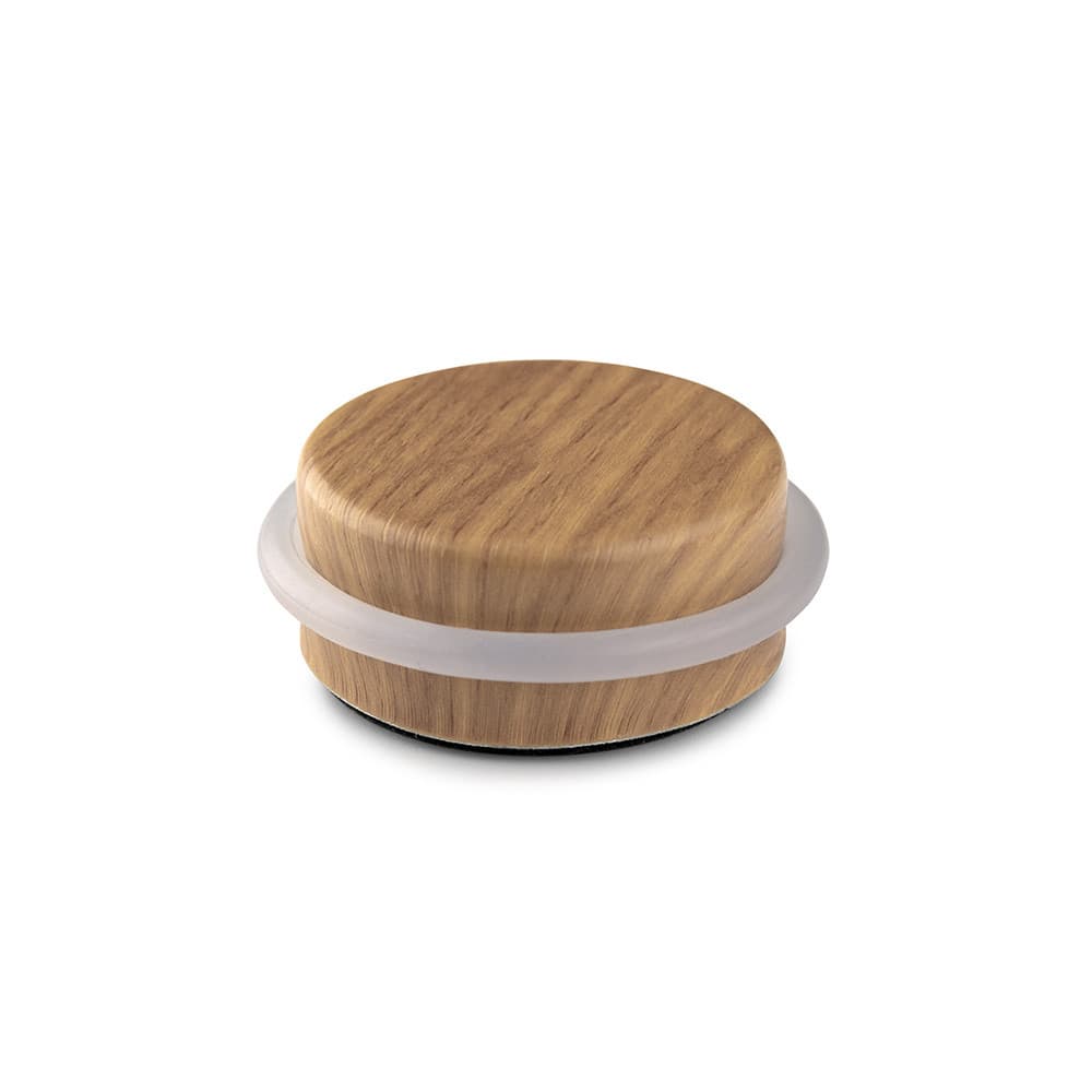 Batente adesivo para porta plástico-metal decorado roble atlantico ø4,6x1,8cm inofix