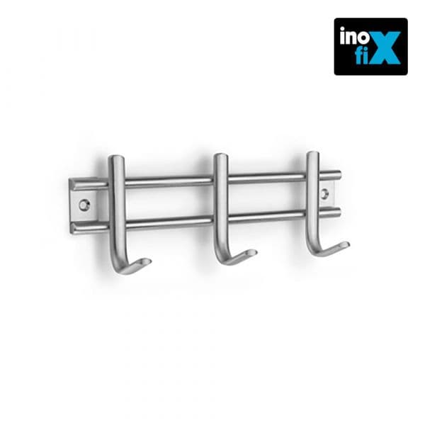 Inofix Cabide de Inox 3 Ganchos (blister)