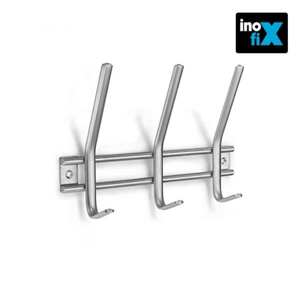 Inofix Cabide de Inox 6 Ganchos Duplo (blister)