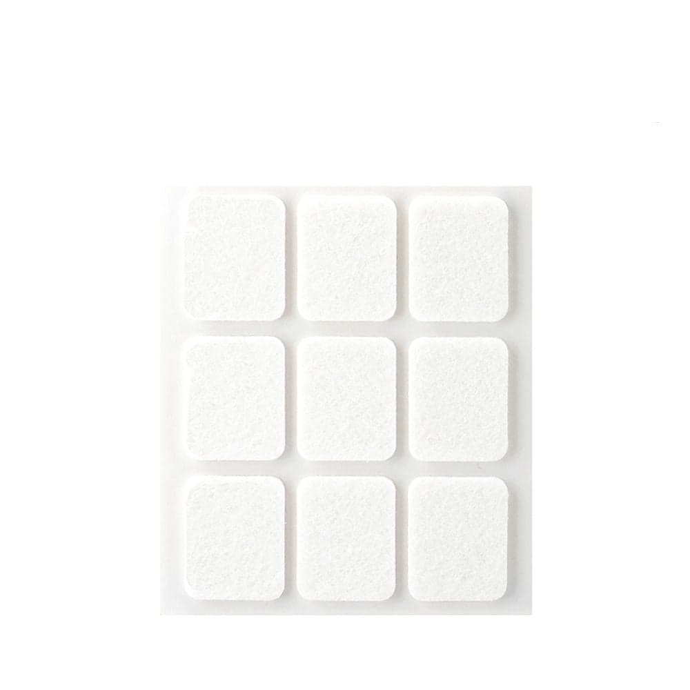 PACK 9 FELTROS ADESIVOS SINTETICOS BRANCOS, 29X23MM PLASFIX INOFI