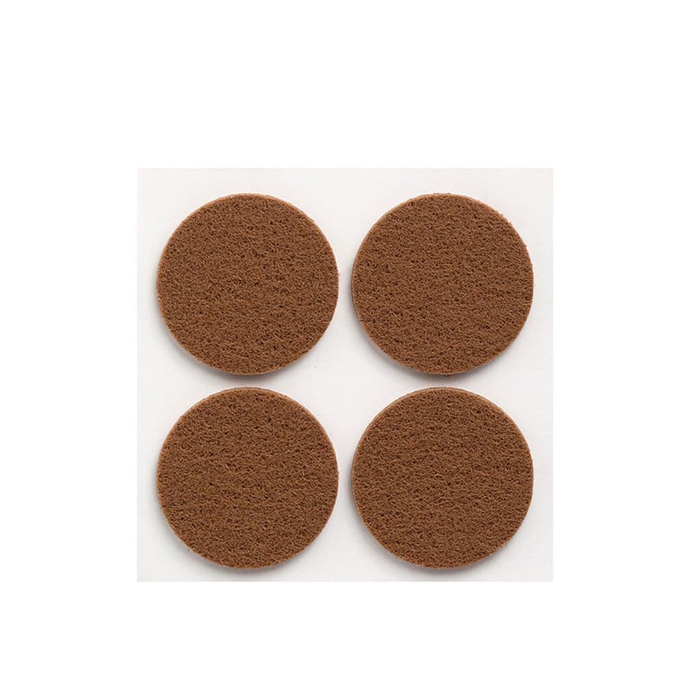 Pack 4 feltros adesivos sinteticos castanho, ø38mm plasfix inofix