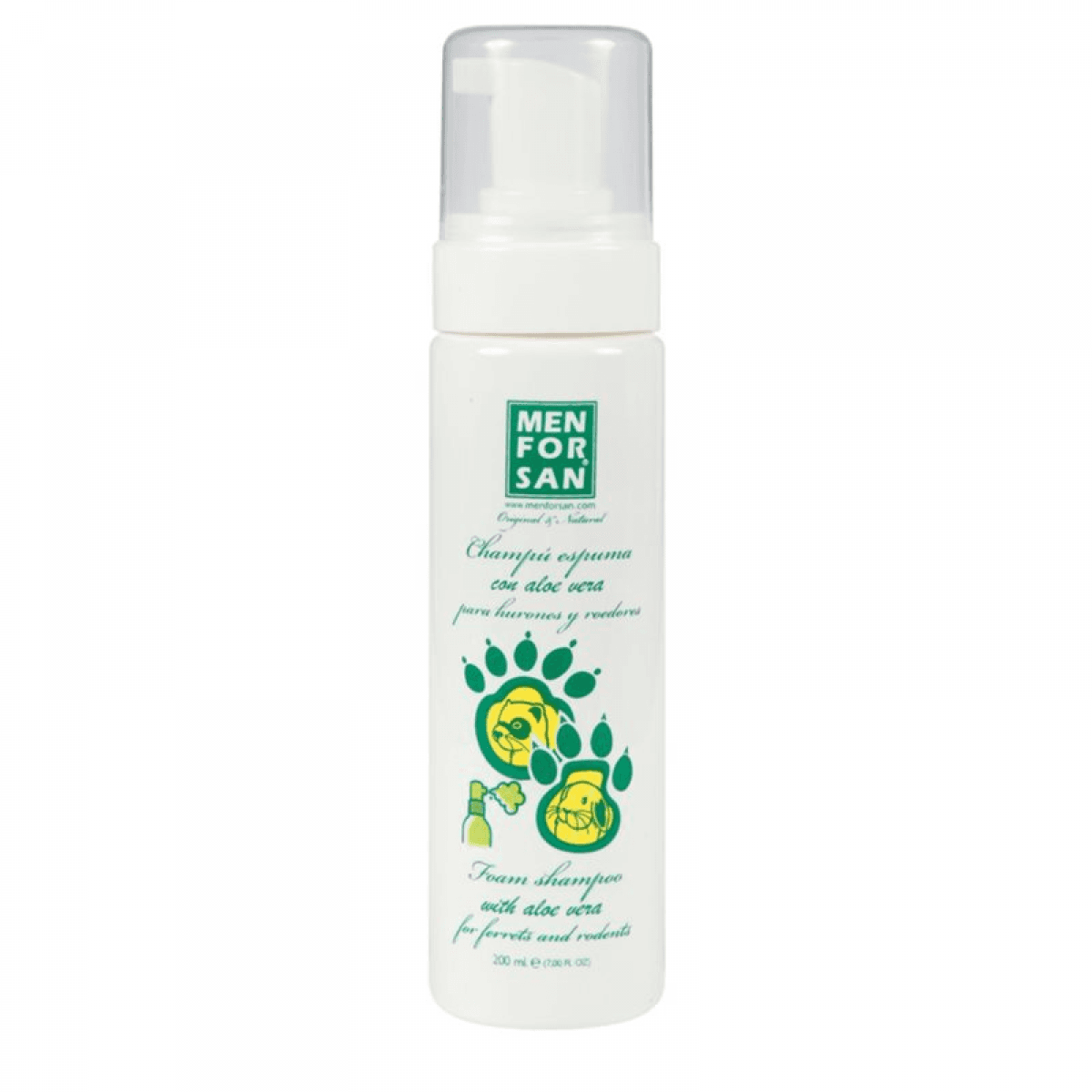 Menforsan Shampoo Roedores/Furão Aloe Vera 200ml