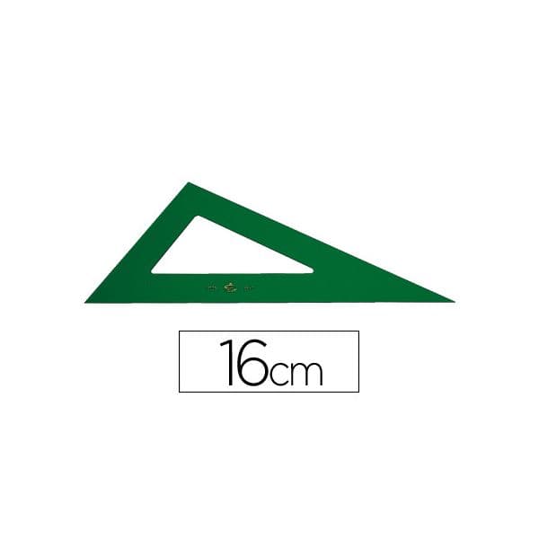 Faber Esquadro Plástico 16cm Verde - 666/16 CM