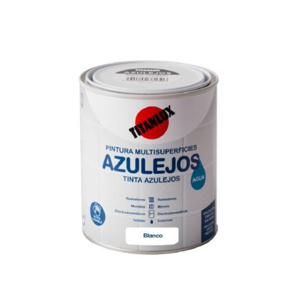 Titan Tinta p/Azulejos Branco Brilhante 750 ml TITANLUX 8414800381290