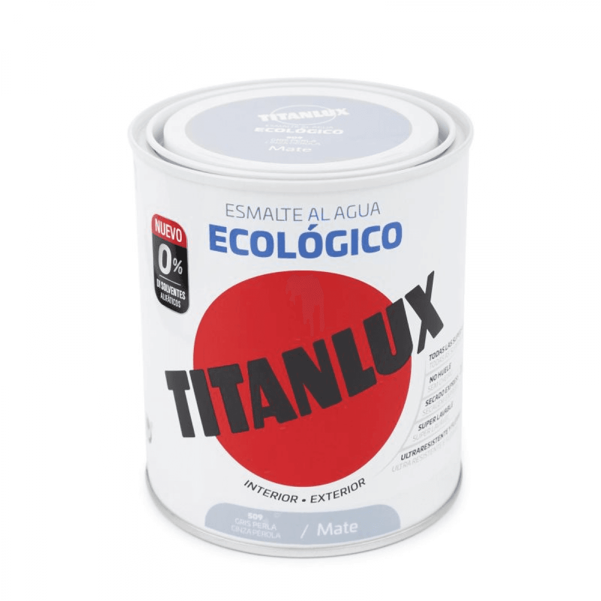 Titan Titanlux Esmalte Eco Satinado Gris Perla 750ML