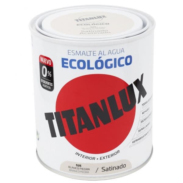 Titanlux Esmalte Interior Acetinado 0.75l Branco Pedra