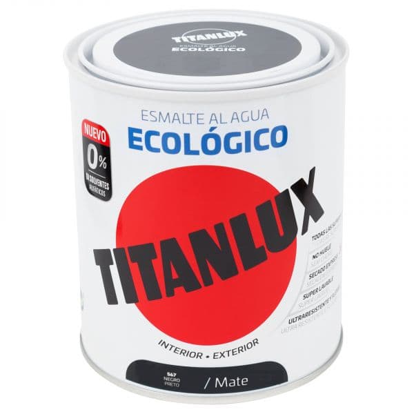 Titanlux Esmalte Interior Mate 0.75l Preto
