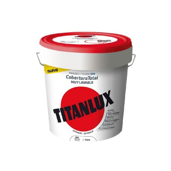 Titan Tinta Plástica 06t100005 Telhado Parede Lavável Branco Mate 4 L - S7913201