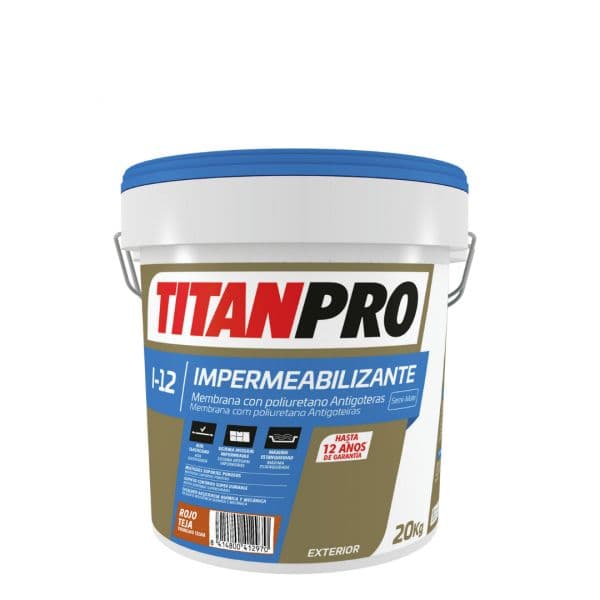Titan Pro I-12 Tela Liquida Membrana Poliuretano Vermelho 15L